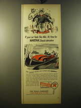 1950 Texaco Marfak Lubrication Ad - It's time for  - $18.49