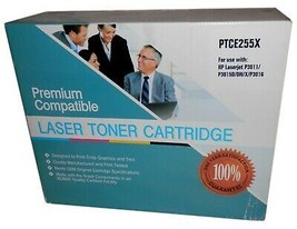 HP 55X Premium Compatible Brand PTCE255X Non-OEM New Build Toner Cartridge - £14.93 GBP