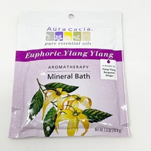 2 Pack Aura Cacia Aromatherapy Mineral Bath Ylang Ylang, Geranium 2.5 oz  NEW - £6.97 GBP