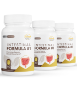 3 Pack Intestinal Formula #1, promotes regular bowel movements-60 Capule... - $136.54 CAD