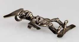 Pre Columbian Design Pendant/Brooch in Sterling Silver 10gr - $208.04