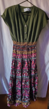 Women's Caroline Wells Dress Size 6 Petite Colorful Work Church Short Sl... - $15.99