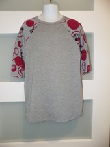 LulaRoe Sloan Multicolor Disney Mickey Minnie Mouse 3/4 Sleeve Shirt Siz... - $17.48