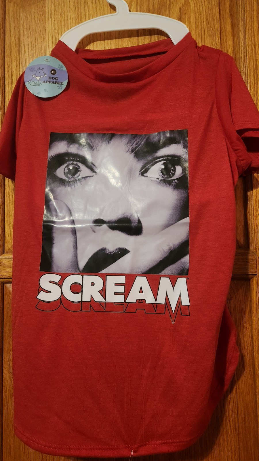 Dog Apparel Dog T-Shirt Size XL &quot;SCREAM&quot; - $5.91