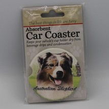 Super Absorbent Car Coaster - Dog - Australian Shepard - $5.44