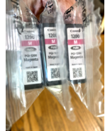 Lot of 3 Genuine Canon PGI-1200 Magenta for MAXIFY MB2020 MB2120 MB2320 ... - $29.95