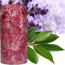 Eucalyptus &amp; Lavender Scented Palm Wax Pillar Candle - £19.98 GBP+