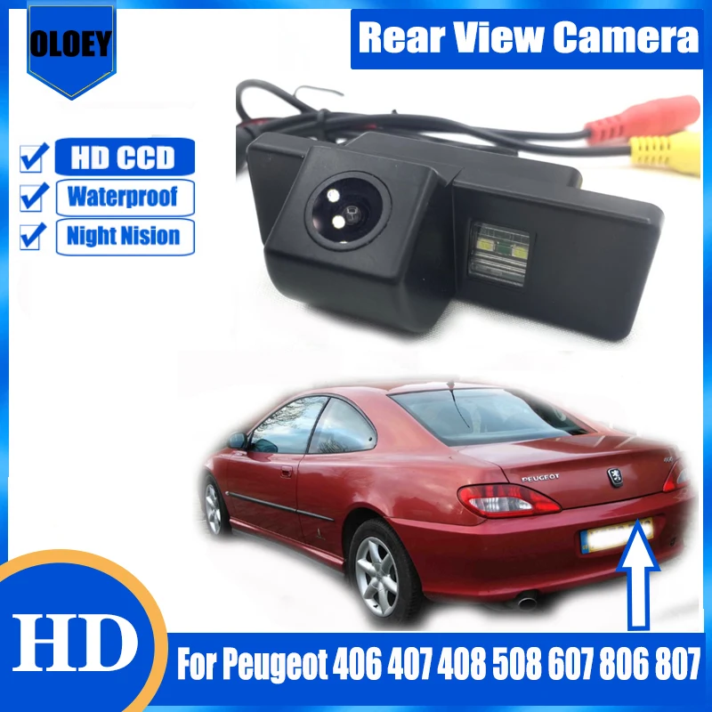 HD Rear view camera For Peugeot 406 407 408 508 607 806 807 Night Vision / - £29.81 GBP