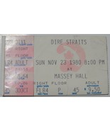DIRE STRAITS Original Ticket Stub 1980 Massey Hall Toronto Canada Floor VG+ - $26.44 CAD