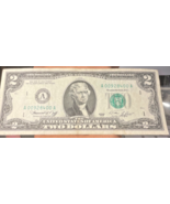 1976 Bicentennial Low #A00928400A Two Dollar Bill  RARE - $873.86 MXN