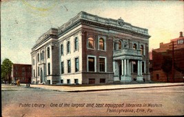 Erie Pa, Public Library Best Equipped Libraries In Western Penn. Postcard BK48 - £3.87 GBP