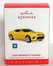 2016 Chevrolet Camaro Hallmark Ornament General Motors Sports Car Yellow... - $26.90