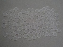 QTY100 PLASTIC H2O BOTTLE SCREW CAPS CLEAR/WHITE KIDS ARTS CRAFTS HOBBY ... - $4.99