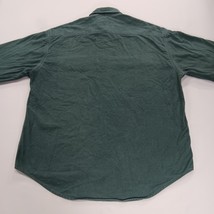 St John's Bay Men's Green Heavyweight Long Sleeve Shirt Pockets Size Large image 15