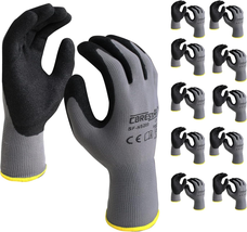 Corestar Safety Work Gloves Sandy Microfoam Nitrile Palm Coated Seamless Nylon - £42.03 GBP