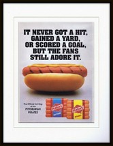 1993 Kahn&#39;s Hot Dogs/Pittsburgh Pirates Framed 11x14 ORIGINAL Advertisement - $34.64