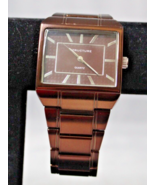 Structure Quartz Watch Bronze Color Analog Stainless Steel Back New Battery - £7.55 GBP
