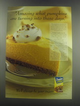 1997 Domino Cofectioners Sugar Ad - recipe for No-Bake Pumpkin Cream Pie - $18.49