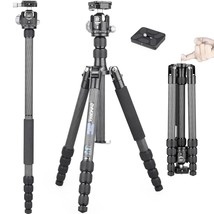 62 Inches 10 Layers Carbon Fiber Camera Tripod Monopod With 360 Degree Low Gravi - £201.26 GBP
