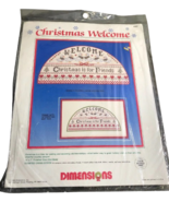 Dimensions 1986 Welcome Christmas Is For Friends Counted Cross Stitch Ki... - $12.86