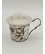 Vintage Silver Plated Teddy Bear Baby Sippy Cup - $502.92 MXN