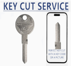 KEY CUT SERVICE +  V37 / X203 Volkswagen / Audi / Porsche  Metal Key - $20.99