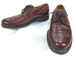Ecco Reddish Brown Leather Cap Toe Casual Oxford Shoes Men&#39;s Size 46 - 12/12.5US - £22.88 GBP