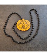 BUD LIGHT BUDWEISER BEER Light Up PUMPKIN Orange Black BEAD NECKLACES Ha... - $258.52 MXN