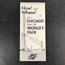1933 Chicago Northwestern Line World&#39;s Fair How And Where Sightseeing Guide Map! - £14.13 GBP