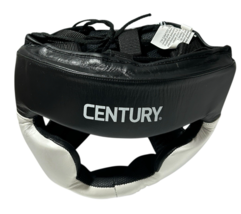 Century Creed Genuine Leather Full Face MMA Headgear - Black/White Medium - $871.49 MXN
