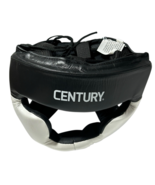 Century Creed Genuine Leather Full Face MMA Headgear - Black/White Medium - $872.59 MXN