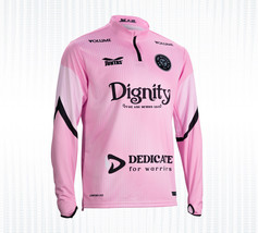 JUNTAS Training Top Half Zip-Up Dignity Pink Men&#39;s Soccer Shirts Sports Top NWT - £74.81 GBP