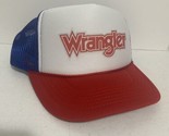 Vintage Wrangler Hat Jeans Trucker Hat snapback hat RWB 4th Of July Cap ... - $17.59