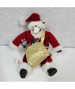 Vintage 1993 GANZ Santa Cows Cowtown Plush Figure 8” Red White Holiday A... - £13.33 GBP