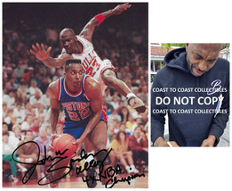John Salley signed Detroit Pistons basketball 8x10 photo Proof COA autog... - £59.13 GBP