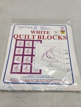 Jack Dempsey Item 732~Pattern #180  Sunbonnet Girl ~ White Quilt Blocks 18 x 18&quot; - £7.66 GBP