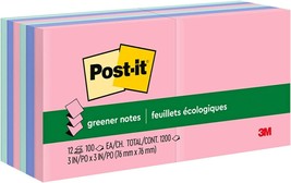 Post it Mini Notes, 1.5x2 in, 12 Pads Pastel Colors (Pink, Blue, Mint, Y... - £15.33 GBP