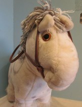Vintage 1984 Coleco Cabbage Patch Stuffed Animal Show Pony WHITE/GREY Saddle - £22.66 GBP