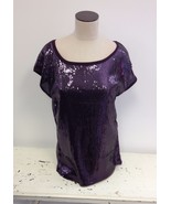 NEW NWT Luma Italian Designer LF Stores Sparkle Sequin Top Shirt $124 re... - £13.54 GBP