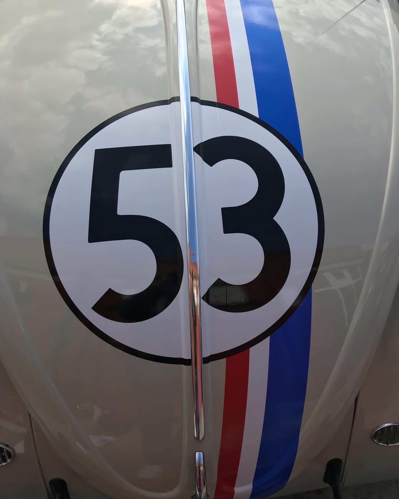 Love Bug Herbie 53 VW Laminated Decal Car and 50 similar items