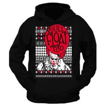 Christmas hoodie You All Float Too  Santa Ugly Christmas Sweater - £21.73 GBP