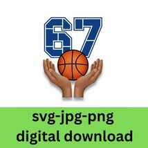 Basketball Six Seven 67 Meme Gen Alpha Slang 6-7 Viral Hands gift fans &amp;... - €1,67 EUR