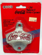 New Vintage Coca-Cola Cast Iron Old Fashioned Bottle Opener Wall Mount w... - £17.35 GBP