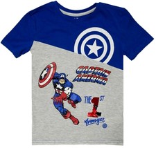 Marvel Captain America Boy&#39;s Reversible Flip Sequins Graphic T-Shirt (Size: 10) - £6.25 GBP