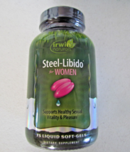 Irwin Naturals Steel-Libido For Women 75 Liquid Soft-Gels - Exp 1/26 - $19.95