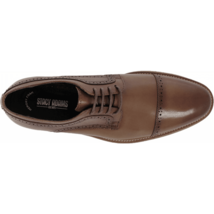 Shoes Stacy Adams Dickinson Cap Toe Oxford Cognac Leather 25066-221 image 3
