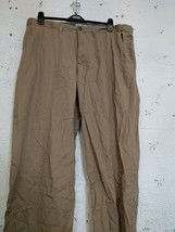 Men George size w40 L33 cotton brown trousers - £10.75 GBP