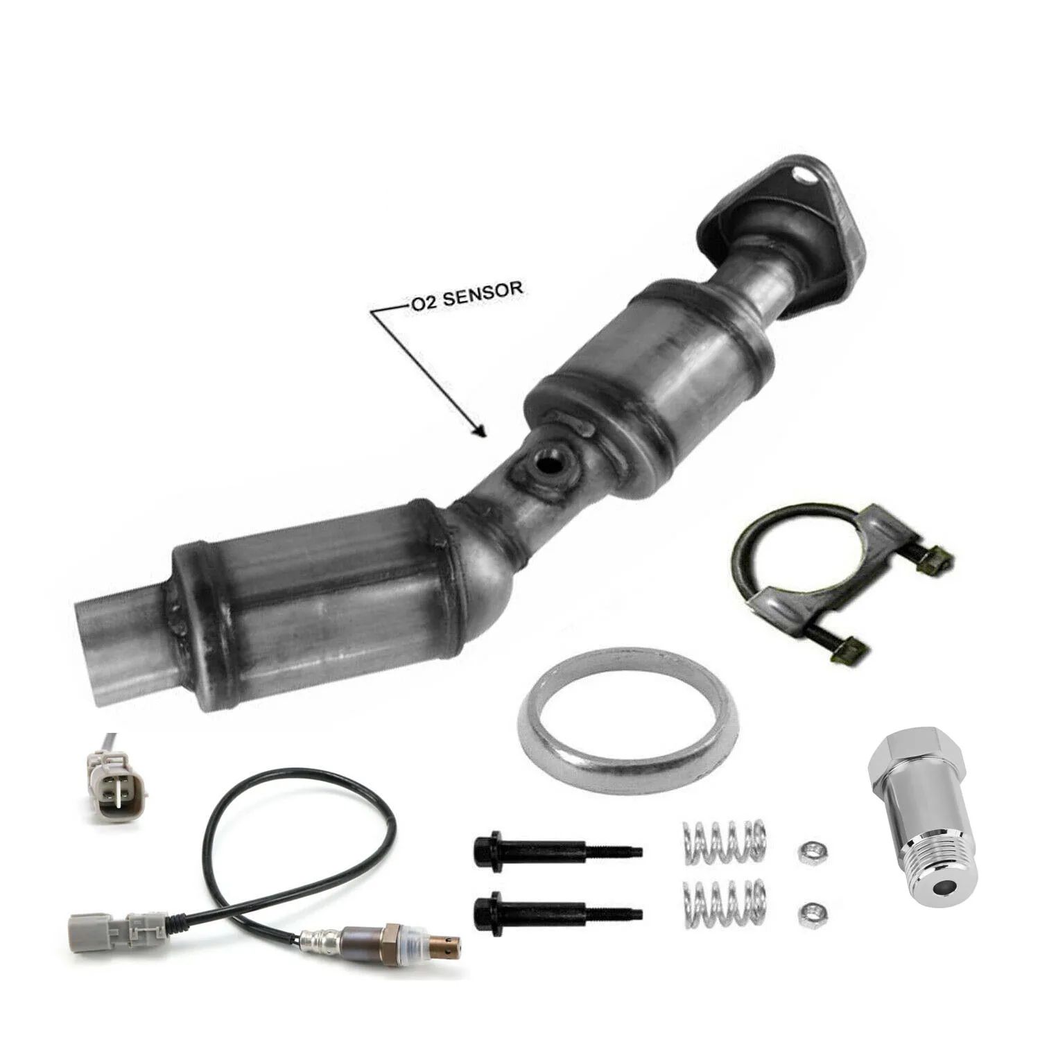 Catalytic Converter Exhaust Pipe With Oxygen Sensor Kit for Toyota Prius 2009- - £149.90 GBP
