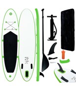 Inflatable Stand Up Paddleboard Set Green and White - $4,430.87 MXN