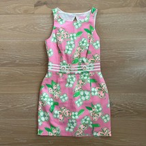 Lilly Pulitzer Tootie Pretty Pink Green Kirkland Dress Retro sz 4 Butter... - £56.93 GBP